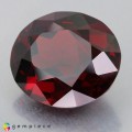 Natural Rhodolite garnet 9.40 Carats Vivid Red Oval 13x12 mm Loose Gemstone - Image 2