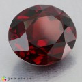 Natural Rhodolite garnet 9.40 Carats Vivid Red Oval 13x12 mm Loose Gemstone - Image 1