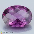Natural Rhodolite garnet 5.72 Carats Purple Oval Checker 13x10 mm Loose Gemstone - Image 4