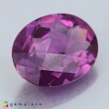 Natural Rhodolite garnet 5.72 Carats Purple Oval Checker 13x10 mm Loose Gemstone - Image 5