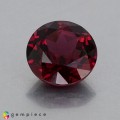 Natural Rhodolite garnet 3.32 Carats Purplish Pink Round 9x5 mm Loose Gemstone - Image 1