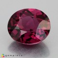Natural Rhodolite garnet 3.46 Carats Vivid Purple Oval 9x8 mm Loose Gemstone - Image 2