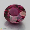 Natural Rhodolite garnet 3.46 Carats Vivid Purple Oval 9x8 mm Loose Gemstone - Image 3