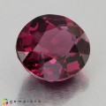 Natural Rhodolite garnet 3.46 Carats Vivid Purple Oval 9x8 mm Loose Gemstone - Image 5