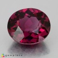 Natural Rhodolite garnet 3.46 Carats Vivid Purple Oval 9x8 mm Loose Gemstone - Image 1