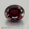 Natural Rhodolite garnet 63.75 Carats Purplish Red Oval 25x21 mm Loose Gemstone - Image 1