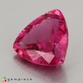 Natural Rubellite 6.26 Carats Neon Purplish Pink Trilliant  13x13 mm Loose Gemstone - Image 2
