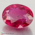 Natural Rubellite 4.38 Carats Purplish Pink Oval 11x9 mm Loose Gemstone - Image 3