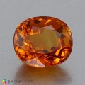 Natural Sapphire 4.38 Carats Orange Yellow  Oval Cushion 10x9 mm Loose Gemstone - Image 3