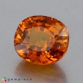 Natural Sapphire 4.38 Carats Orange Yellow  Oval Cushion 10x9 mm Loose Gemstone - Image 4