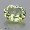 Natural Sillimanite 6.78 Carats Light Green Yellow Oval 14x11 mm Loose Gemstone - Image 1