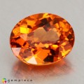 Natural Spessartite garnet 1.54 Carats Fanta Orange Oval 7x6 mm Loose Gemstone - Image 6