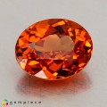 Natural Spessartite garnet 1.55 Carats Fanta Orange Oval 7x6 mm Loose Gemstone - Image 2