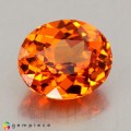 Natural Spessartite garnet 1.63 Carats Mandarin Orange Oval 7x6 mm Loose Gemstone - Image 1
