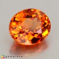 Natural Spessartite garnet 1.63 Carats Mandarin Orange Oval 7x6 mm Loose Gemstone - Image 5