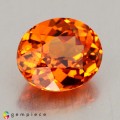 Natural Spessartite garnet 1.63 Carats Mandarin Orange Oval 7x6 mm Loose Gemstone - Image 6