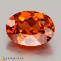 Natural Spessartite garnet 2.27 Carats Mandarin Orange Oval 9x6 mm Loose Gemstone - Image 1