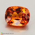 Natural Spessartite garnet 1.77 Carats Mandarin Orange Cushion 7x6 mm Loose Gemstone - Image 6