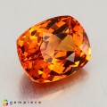 Natural Spessartite garnet 1.77 Carats Mandarin Orange Cushion 7x6 mm Loose Gemstone - Image 7