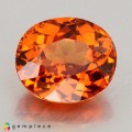 Natural Spessartite garnet 2.69 Carats Mandarin Orange Oval 8x7 mm Loose Gemstone - Image 1