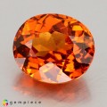 Natural Spessartite garnet 2.69 Carats Mandarin Orange Oval 8x7 mm Loose Gemstone - Image 2