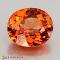 Natural Spessartite garnet 2.69 Carats Mandarin Orange Oval 8x7 mm Loose Gemstone - Image 5