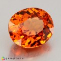 Natural Spessartite garnet 2.69 Carats Mandarin Orange Oval 8x7 mm Loose Gemstone - Image 6