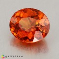 Natural Spessartite garnet 2.31 Carats Mandarin Orange Oval 8x7 mm Loose Gemstone - Image 1