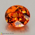 Natural Spessartite garnet 2.04 Carats Mandarin Orange Oval 8x7 mm Loose Gemstone - Image 3