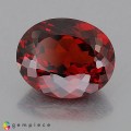 Natural Spessartite garnet 6.24 Carats Coke Red  Oval 12x10 mm Loose Gemstone - Image 1