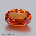 Natural Spessartite garnet 1.86 Carats Fire Orange Oval 9x6 mm Loose Gemstone - Image 4