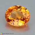 Natural Spessartite garnet 1.15 Carats Fanta Orange Oval 7x6 mm Loose Gemstone - Image 2