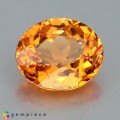 Natural Spessartite garnet 1.15 Carats Fanta Orange Oval 7x6 mm Loose Gemstone - Image 1