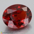 Natural Spessartite garnet 5.28 Carats Coke Red  Oval 11x9 mm Loose Gemstone - Image 2