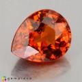 Natural Spessartite garnet 2.24 Carats Mandarin Orange Pear 8x7 mm Loose Gemstone - Image 5