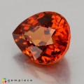 Natural Spessartite garnet 2.24 Carats Mandarin Orange Pear 8x7 mm Loose Gemstone - Image 2