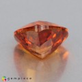 Natural Spessartite garnet 1.22 Carats Mandarin Orange Trilliant  6x6 mm Loose Gemstone - Image 3