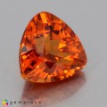 Natural Spessartite garnet 1.22 Carats Mandarin Orange Trilliant  6x6 mm Loose Gemstone - Image 4