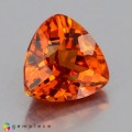 Natural Spessartite garnet 1.22 Carats Mandarin Orange Trilliant  6x6 mm Loose Gemstone - Image 5
