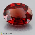 Natural Spessartite garnet 3.99 Carats Coke Red  Oval 11x9 mm Loose Gemstone - Image 2