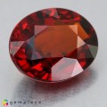 Natural Spessartite garnet 3.99 Carats Coke Red  Oval 11x9 mm Loose Gemstone - Image 4