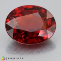 Natural Spessartite garnet 3.99 Carats Coke Red  Oval 11x9 mm Loose Gemstone - Image 1