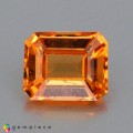Natural Spessartite garnet 1.07 Carats Fanta Orange Emerald Cut 6x5 mm Loose Gemstone - Image 5