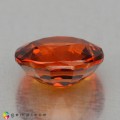 Natural Spessartite garnet 1.60 Carats Vivid Orange Oval 7x6 mm Loose Gemstone - Image 3