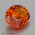 Natural Spessartite garnet 2.04 Carats Fire Orange Oval 8x7 mm Loose Gemstone - Image 3