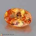 Natural Spessartite garnet 1.19 Carats Mandarin Orange Oval 7x5 mm Loose Gemstone - Image 3
