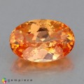 Natural Spessartite garnet 1.19 Carats Mandarin Orange Oval 7x5 mm Loose Gemstone - Image 1