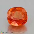 Natural Spessartite garnet 2.87 Carats Fanta Orange Antique Cushion 8x7 mm Loose Gemstone - Image 1