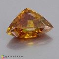Natural Sphalerite 11.71 Carats Orange Yellow  Trilliant  18x18 mm Loose Gemstone - Image 4