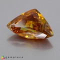 Natural Sphalerite 11.71 Carats Orange Yellow  Trilliant  18x18 mm Loose Gemstone - Image 1